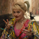 Margot Robbie as Harley Quinn.